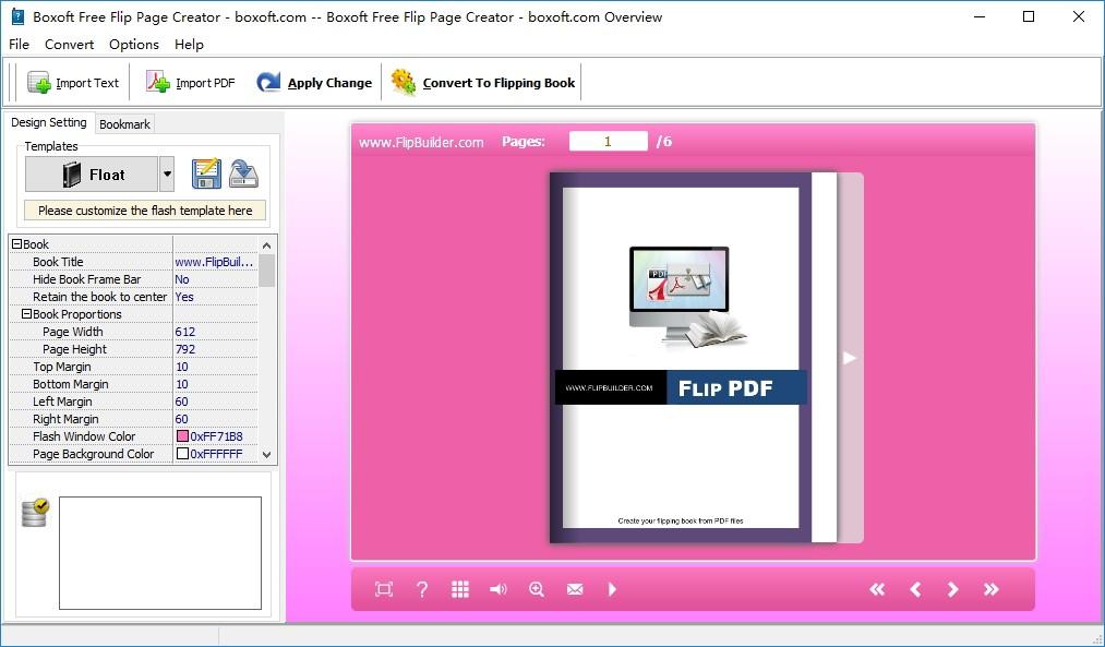 Boxoft Free Flip Page Creator下载,电子书制作工具,书籍制作,阅读器